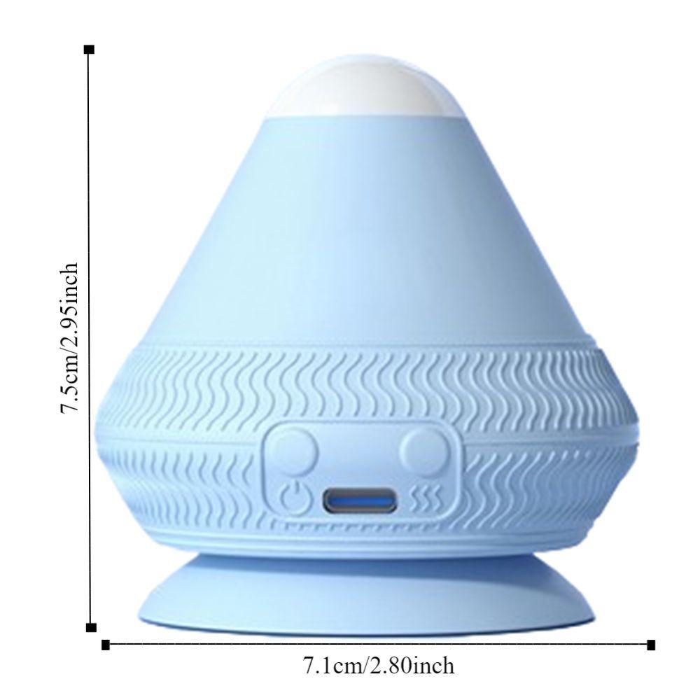 Electric Adsorption Type Massager Ball Vibrate 2 Adjustable Temperature Silicone Massage Cone Relaxation Trigger Point