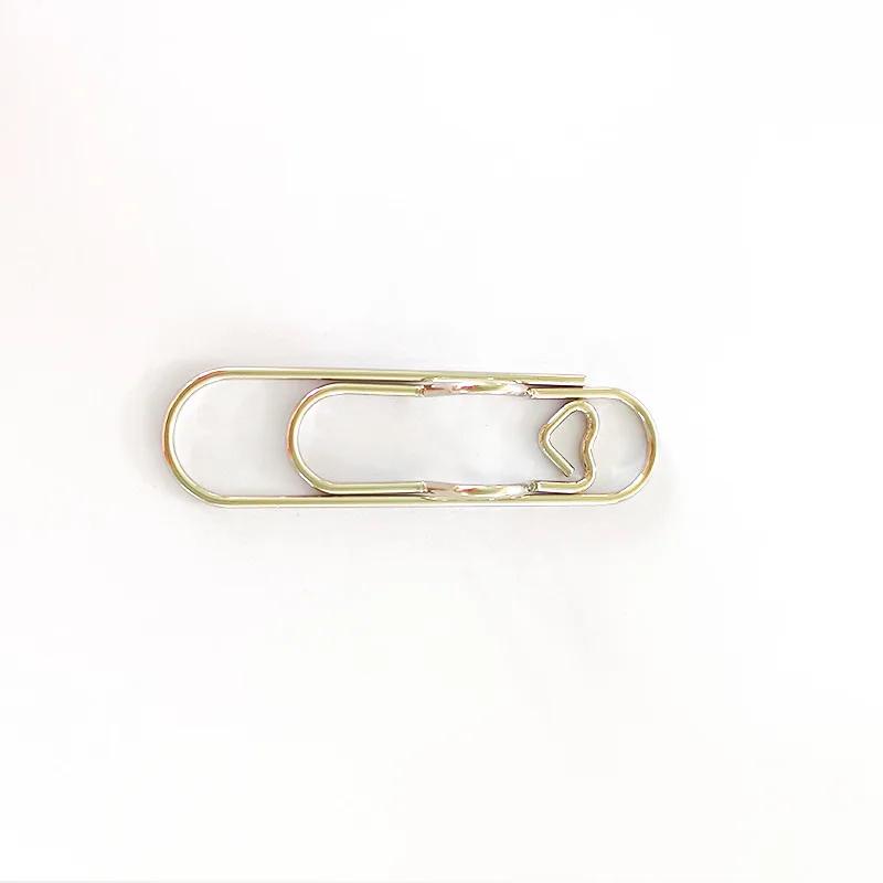 1pcs Multi-functional Metal Paper Clips with Pen Holder Binder Clips School Office Learning Supplies Stationery
