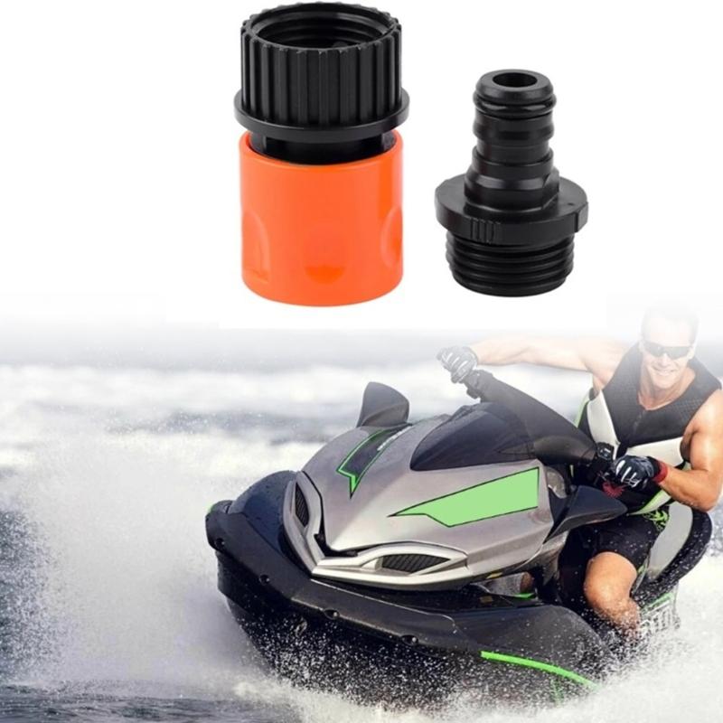 Snabbkoppling Kran Vattenslang Adapter Lämplig för Sea Doo BRP Effektiv Vattenpistol Fäste Jet Ski Underhåll