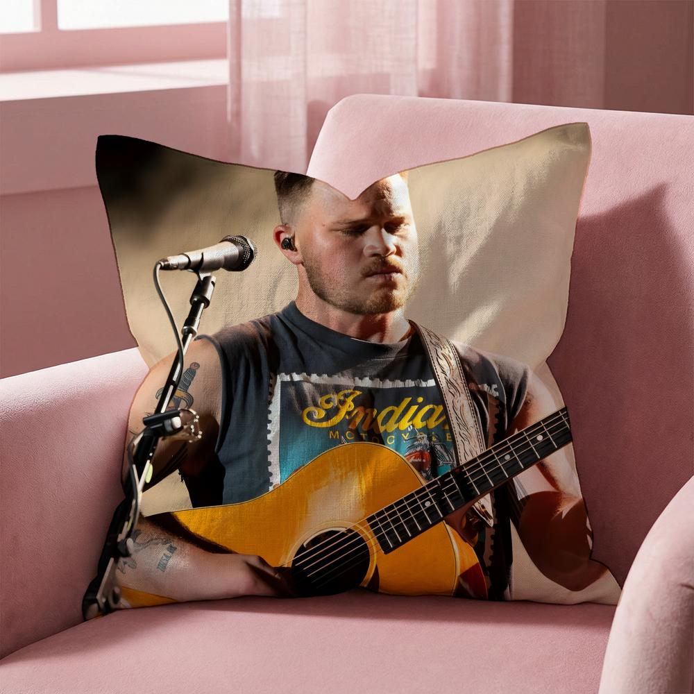 Zach Bryan Cushion Cover Multi-Scene Pillow Cover for Home & Car - Reversible, Soft & Durable for Daily Use