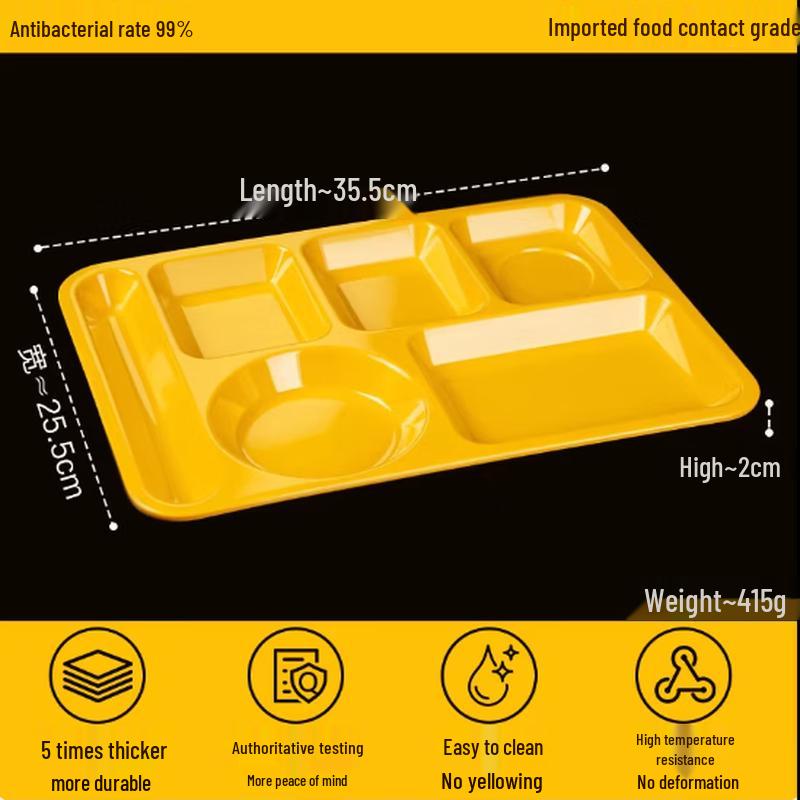 Melamine Compartment Meal Tray