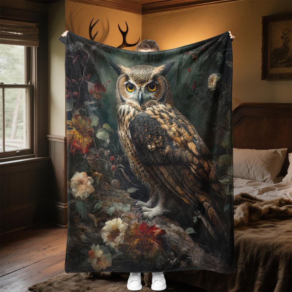 1PC Floral Animal Heart Blanket Soft Comfortable All Seasons Perfect Sofa Office Travel Home Gift Idea