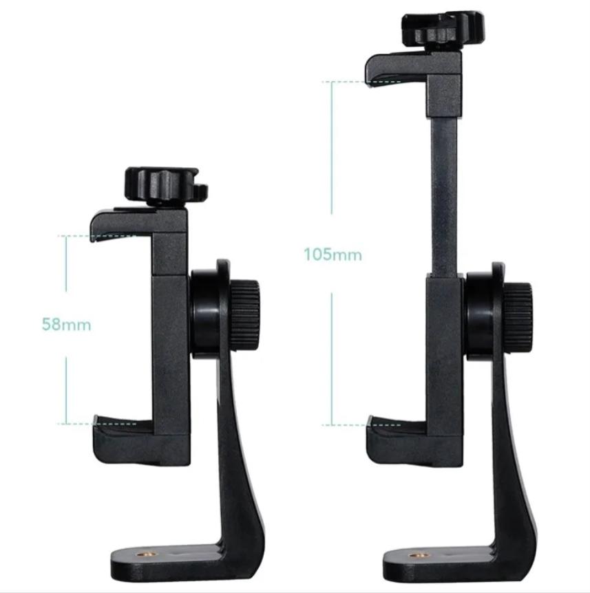 360 Degree Rotating Desk Tripod Adapter Adjustable Phone Clip Stand for Mobile for Sports Usage