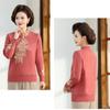 Autumn Winter Women's Mink Fleece Sweater Loose Plus Size Sweater Embroidered Pullover Fleece Thickened Knit Tops
