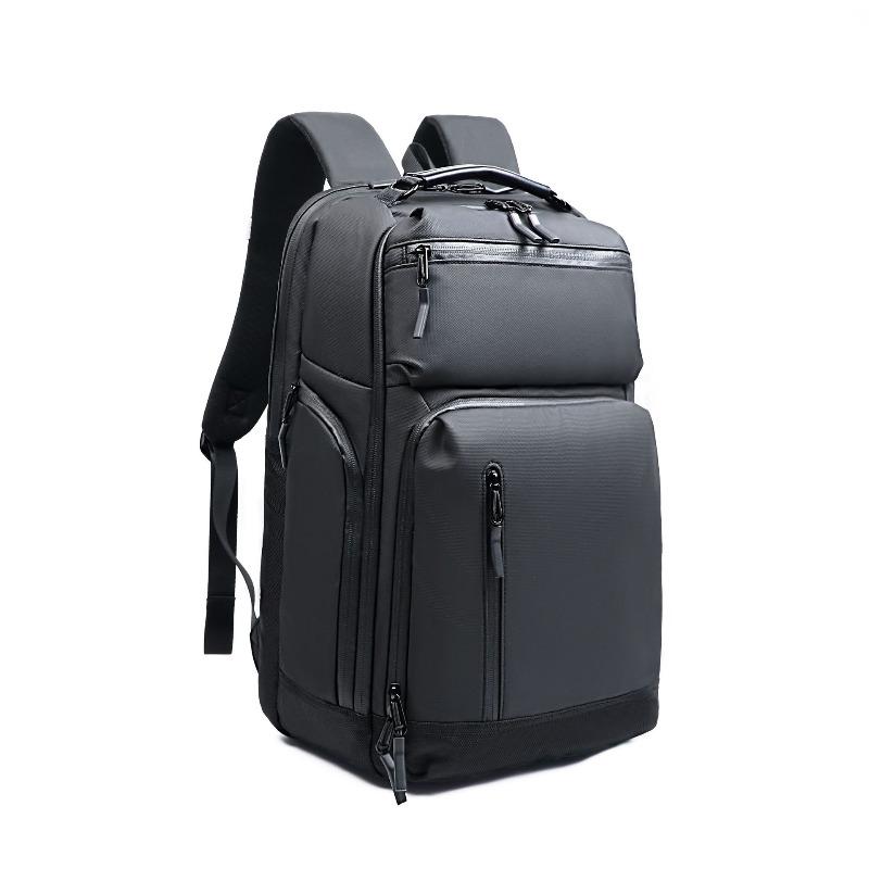 Business backpack men's new outdoor travel schoolbag multi-functional computer backpack printed LOGO