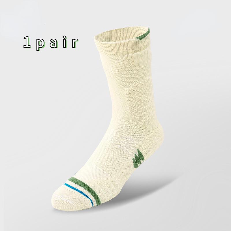 

Размер 39-44 Мужские баскетбольные носки с махровой подошвой посередине Спортивные носки One-size бежевый