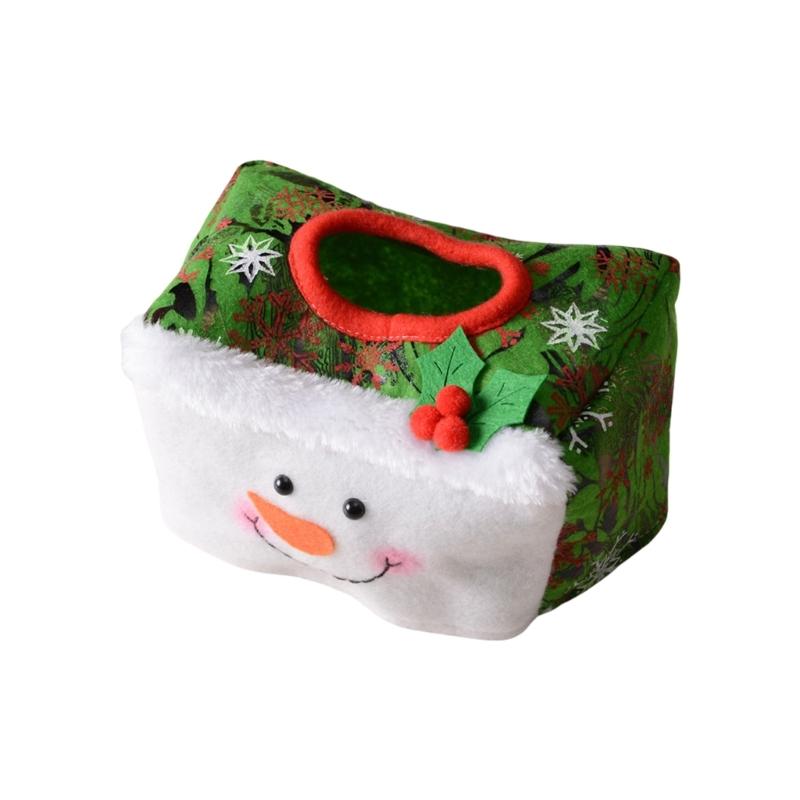 

Foldable Festival Tissue Holder With Multiple Santa Patterns Durable Storage Solution For Seasonal Table Setting зелений