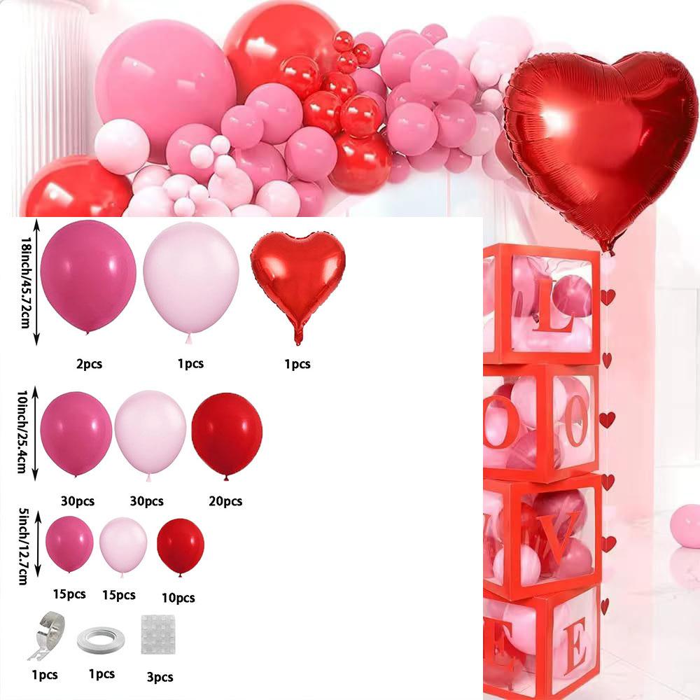 

129 Valentine s Day Balloon Garland Arch Set for Valentine s Day Weddings, Engagement Anniversary Parties and Other Decorations Other