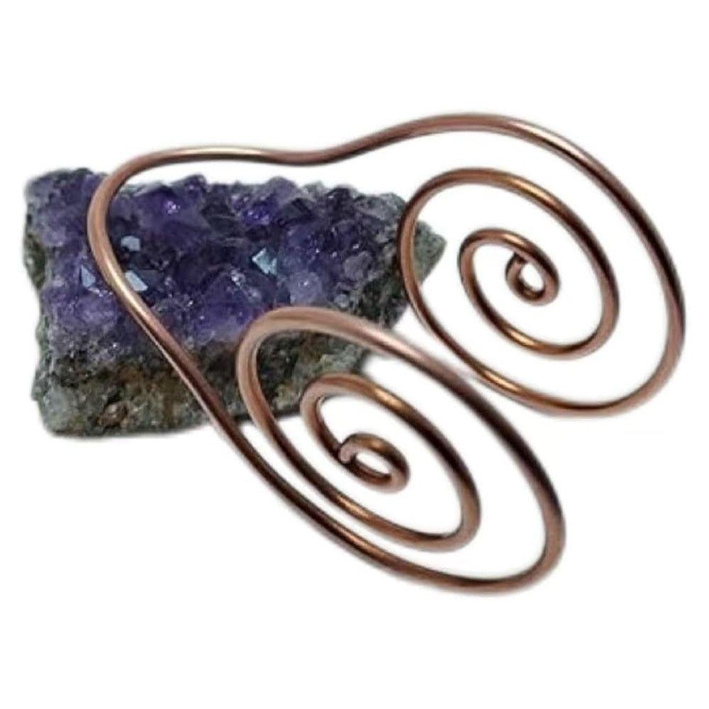 Handmade Copper Palm Ring Portable Copper Cuff  for Meditation & Energy Healing
