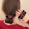 Rhinestone Pearl Elegant Large Hair Tie for Ponytails and Buns