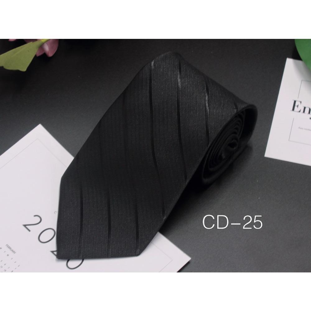 Men's Business Tie 8cm Professional Dress Interview Striped Tie Stylish Business-style Ties Navy Black Multi-colorTraditional Hand-knotted Design