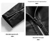 Men's Trendy Versatile PU Leather Motorcycle Jacket with Stand Collar for Autumn and Winter