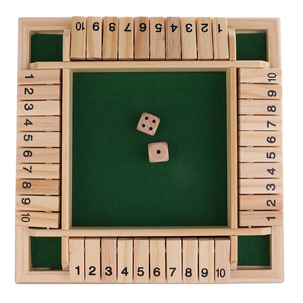 Shut The Box Board Number Drinking Games Party Pub Bar Family Game