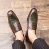 Men's British Style Leather Loafers: Formal & Casual Slip-On Driving Shoes