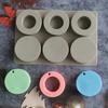DIY Silicone Soap Mold Candles Aroma Wax Tablets Mould Handmade Flowers Aroma Wax Tablets Silicone Mold for Soap Making