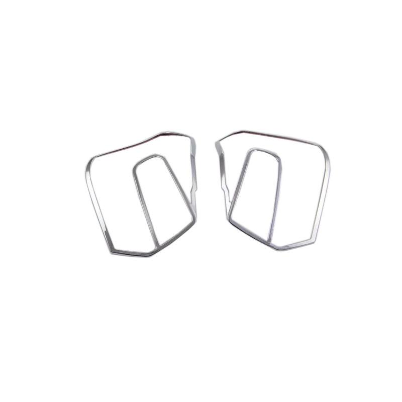 Car Detector ABS Chrome Cover Trim Back Tail Rear Light Lamp Frame Eyebrow 2PCs For Subaru XV 2012 2013 2014 2015 2016 2017