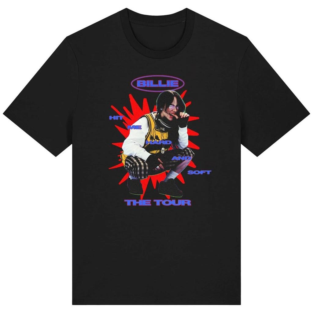 2026 Hit Me Hard and Soft Do You Know To How Bend Billie Eilish Peripherals Graphic Print Men T-Shirts Women Short Sleeve Casual Tee Loose Tops