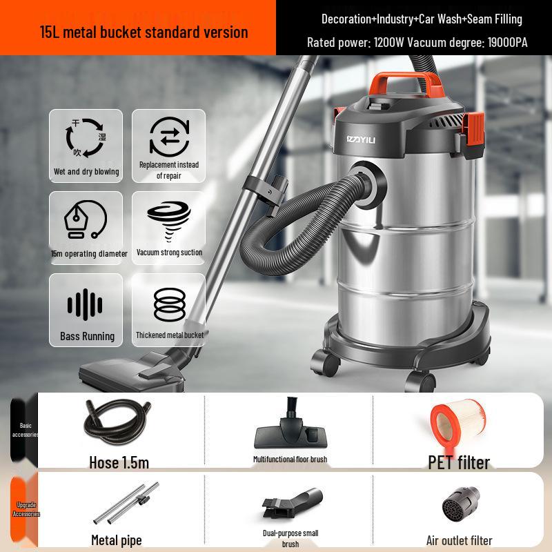 Yili High-Power Handheld Vacuum Cleaner for Home, Industrial, and Commercial Use