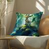 Pokemon Ghost Type Collection Anime Plush Pillow Cover Soft Short Plush Cushion Cover For Sofa Bedroom Decor Gift