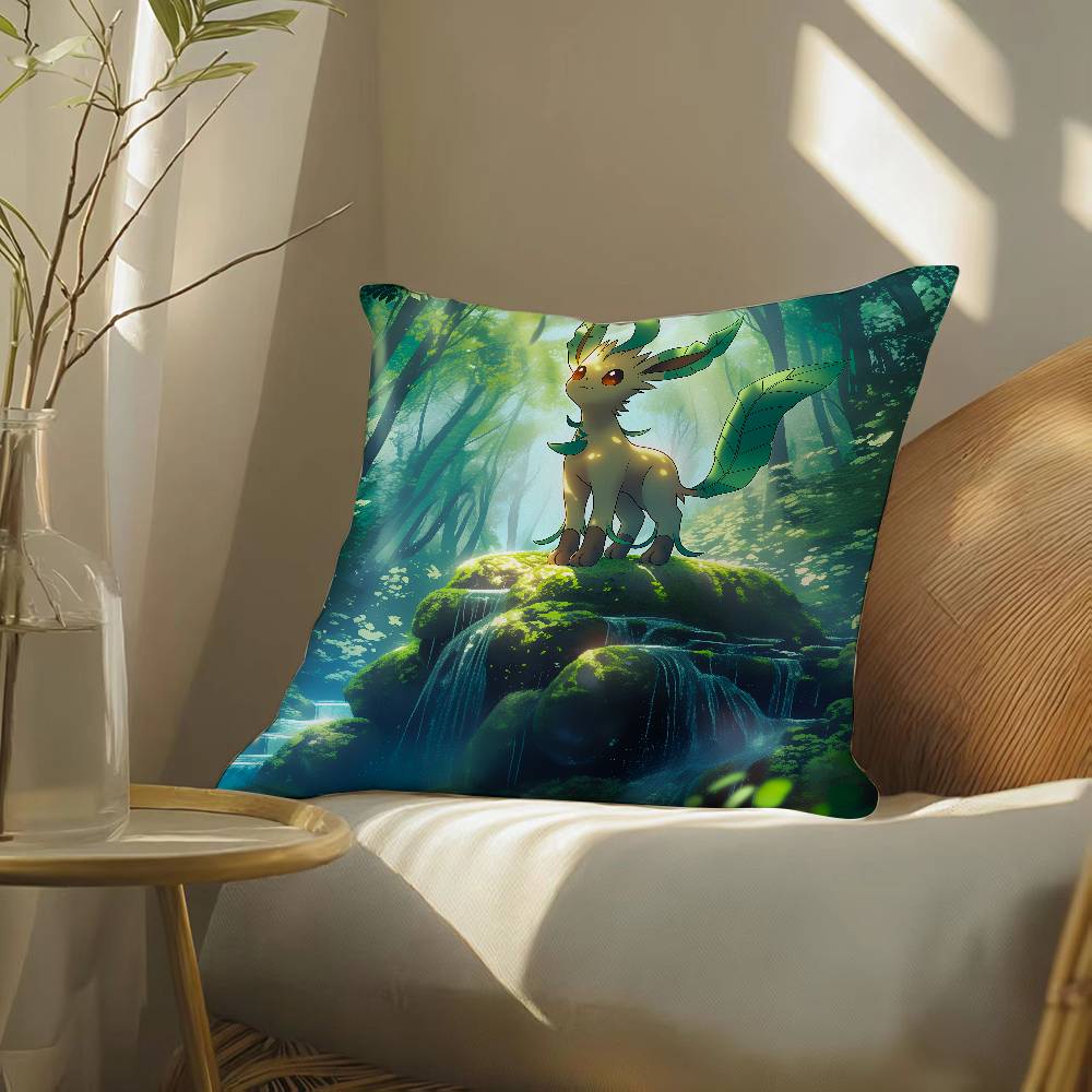 Pokemon Ghost Type Collection Anime Plush Pillow Cover Soft Short Plush Cushion Cover For Sofa Bedroom Decor Gift