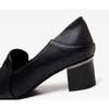 Cowhide Breathable Hole Shoes Women Mid Heeled Sandals Spring Elegant Stylish Shoes Wedding Banquet Trendy Shoes