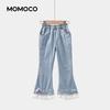MOMOCO Girls' Sweet Summer Denim Cropped Jeans