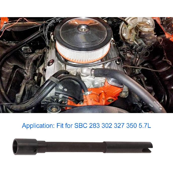 Oil Pump Drive Shaft, Oil Pumps Accessory High Strength Rugged Steel for SBC 283 302 327 350 5.7L