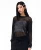 CHASECULT Women'S Net Knit Sweater - Black