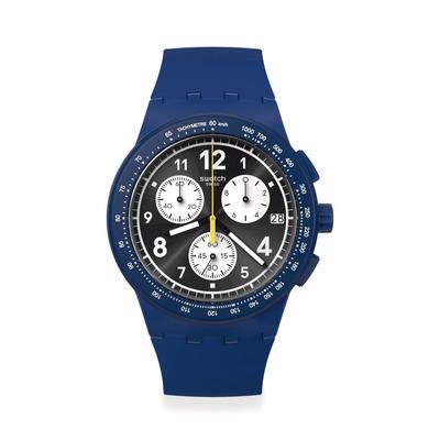 Uhr NOTHING BASIC ABOUT BLUE SUSN418 Blau [Swatch]