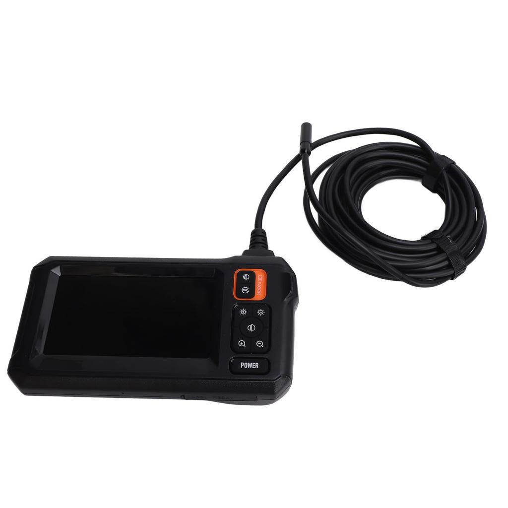 Industrielles Endoskop 1080P HD 8mm Objektiv Rohrinspektionskamera mit 4,3 Zoll IPS-Bildschirm und 5m Kabel