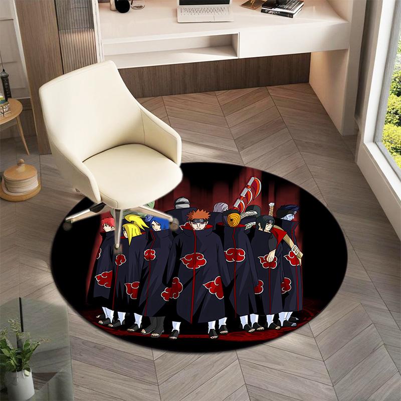 Famous cartoon NARUTO protagonist Uzumaki Naruto round carpet soft home decoration anti-slip door mat outdoor picnic mat carpet M4