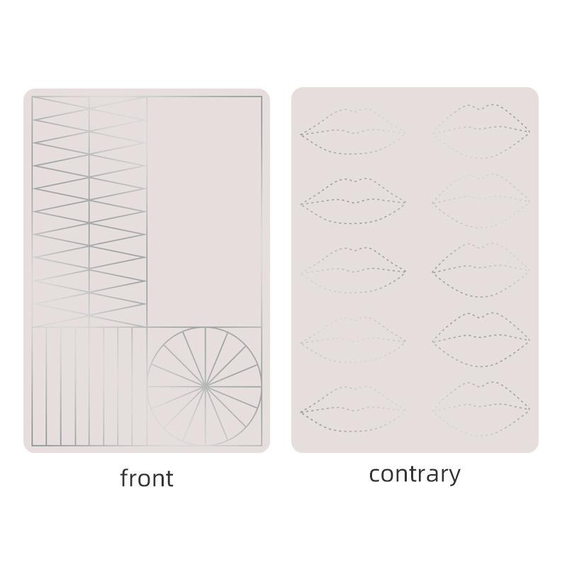 Double-sided Multi-functional Silicone Practice Eyebrow Eye and Lip Contact Lenses Silicone Eyebrow Fake Leather