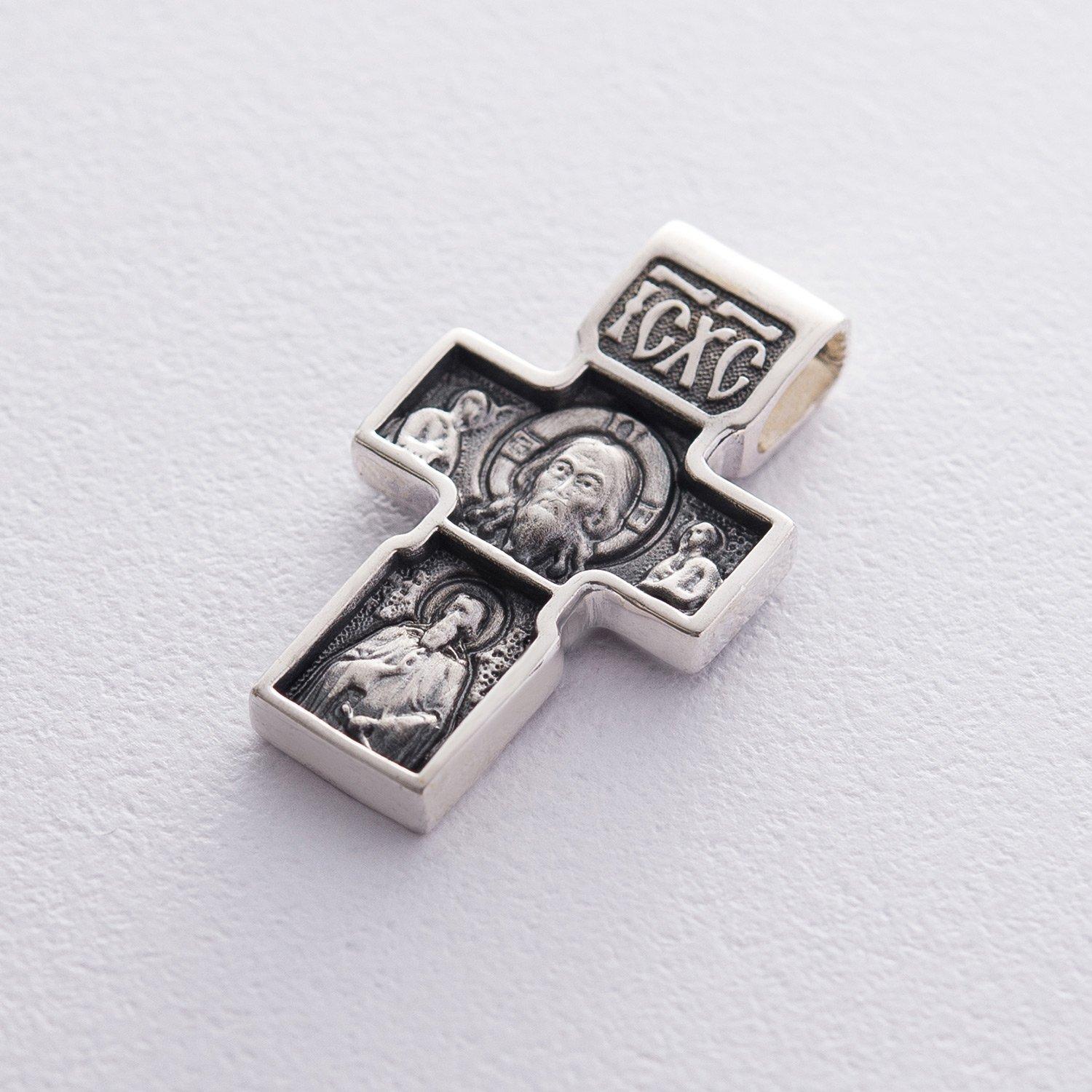 

Срібний хрест (чорніння) Oniks срібний