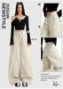American Light Apricot Scimitar Jeans Women's New Autumn and Winter Loose Wide-leg Pants Design Sense High Waist Long Pants