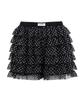 PLASMA SPHERE Dot Tiered Chiffon Shorts_ 2 Colors