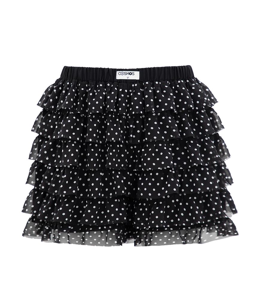 PLASMA SPHERE Dot Tiered Chiffon Shorts_ 2 Colors