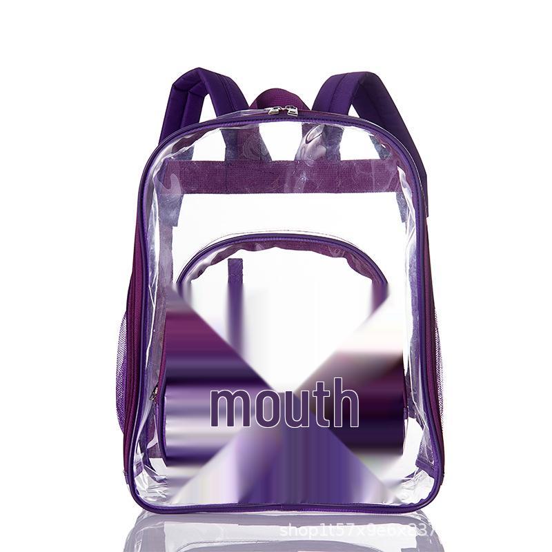 Eco-Friendly Transparent PVC Waterproof Ita Backpack for Students