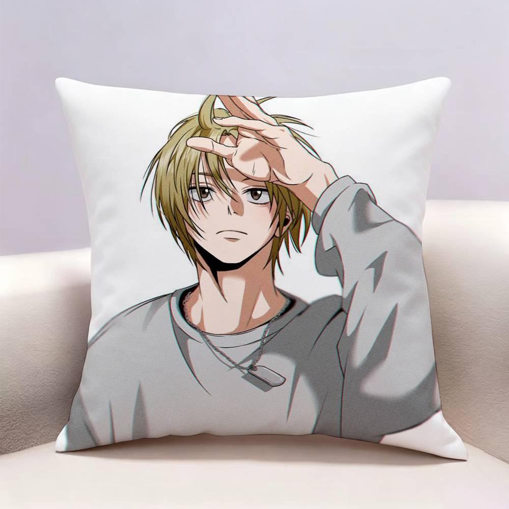 Sakamoto Days Anime Taro SSakamoto Doublesided print Pillow Case Pattern Printed Pillowcase For Living Room Sofa Cushion Cover