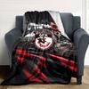 Gaziantep FK Print Flannel Blanket High Quality Warm Comfortable Cover for All Seasons Perfect for Gifts Home Decor