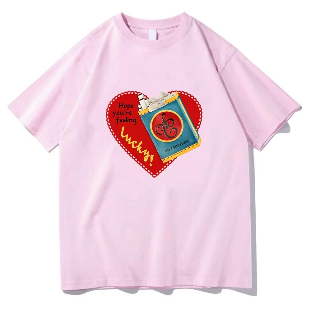 

Feeling Lucky Ringer Tee Sabrina Carpenter T-shirt Short Sleeve Unisex Women Teeshirt Streetwear Casual Camisetas Cotton O-neck Top 4XL