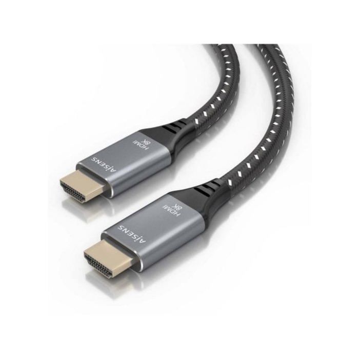 HDMI Cable Aisens A150-0878 10m 2.1 8K@60Hz 4K@120Hz HDR eARC OFC Gold Plated Grey/Black