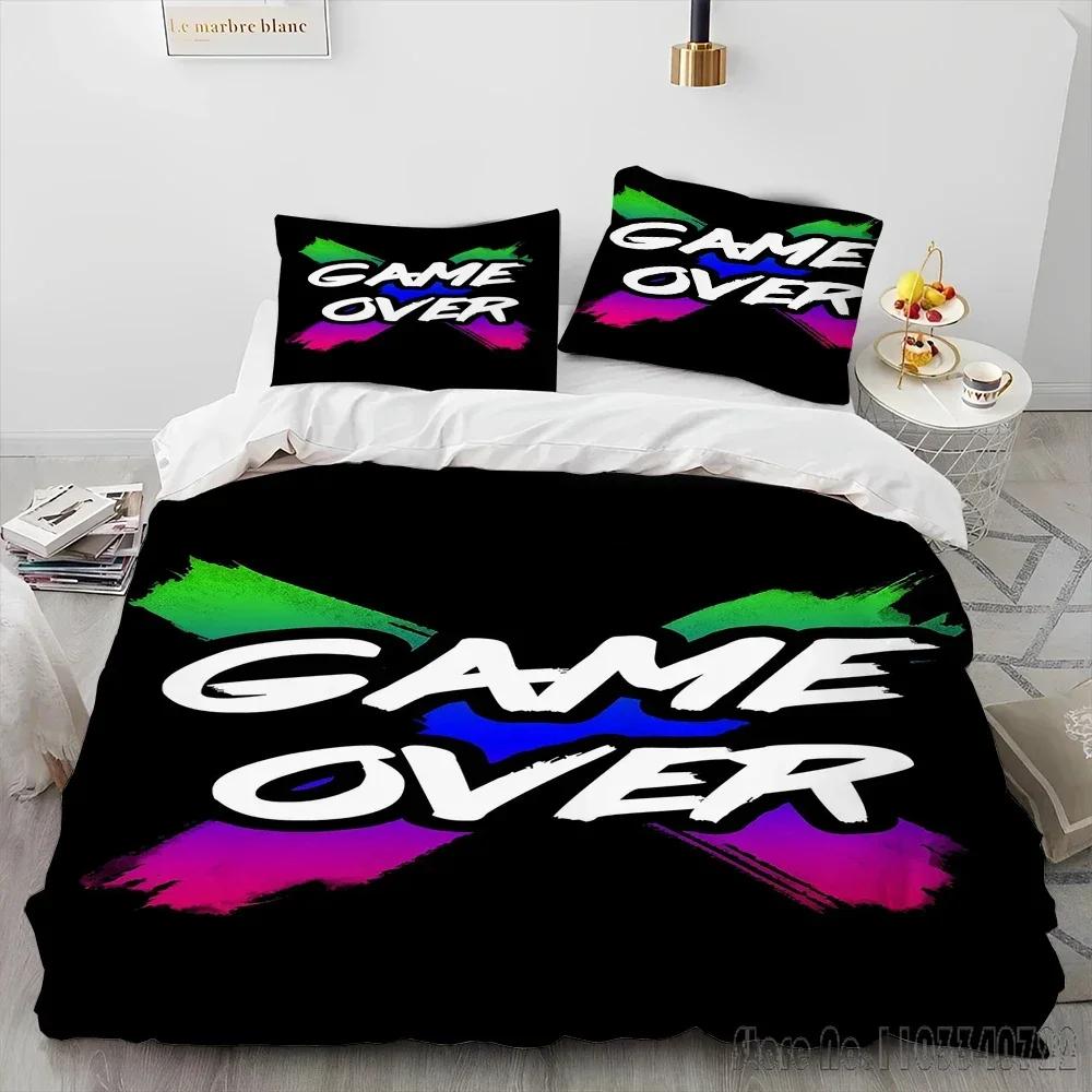 

Cartoon Gamer Game Controller Comforter Duvet Cover Set HD Comforter Cover for Kids Bedding Sets Bedclothes Bedroom Decor Baby 120x150cm