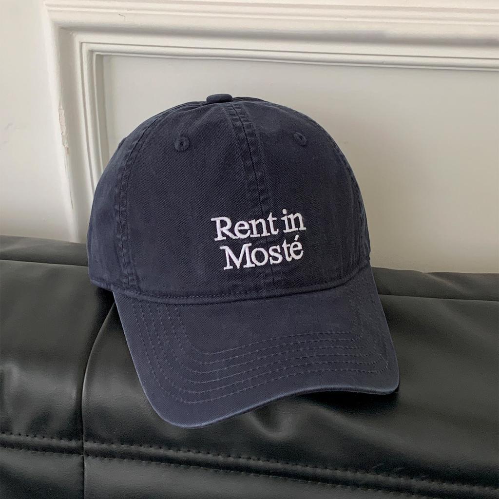 Fashion Hat High Quality~ Retro Washed Old Cap Women's Wide Brim Big Face Small Baseball Cap Purple Hat Tide