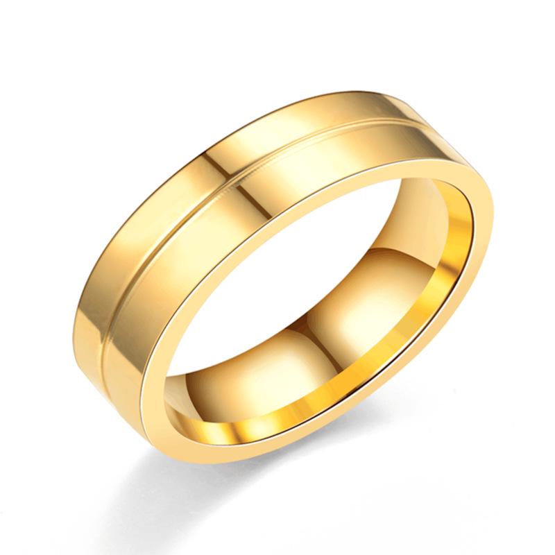 European and American Fashion Couple Rings: Titanium Steel with Cross Micro-Inlaid Zirconium and Diamond Accents Size 8
