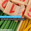 MATHEMATIX Réglettes en bois Bâtonnets de comptage Jouet mathématique d'apprentissage des nombres