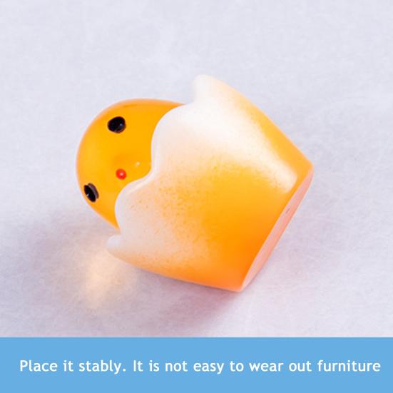 12Pcs Mini Broken Egg Chick Figurine Glow-in-the-dark Miniature Cartoon Egg Chick Resin Statue Sculpture