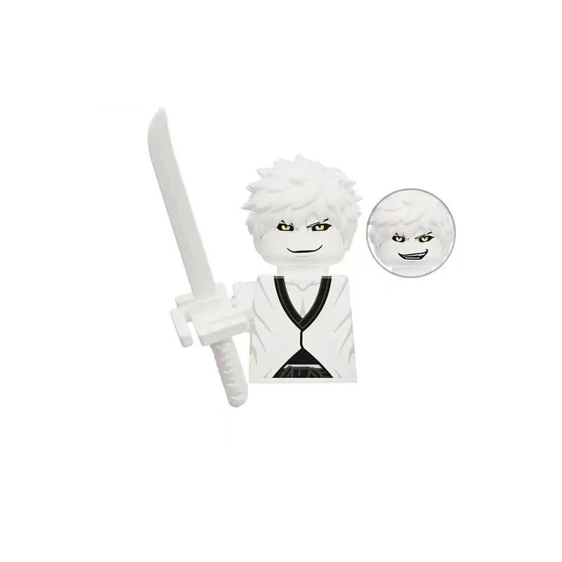 Mini Anime Figures Building Blocks Kurosaki Ichigo Ulquiorra Cifer Multiple Weapon Accessories Toys Gifts