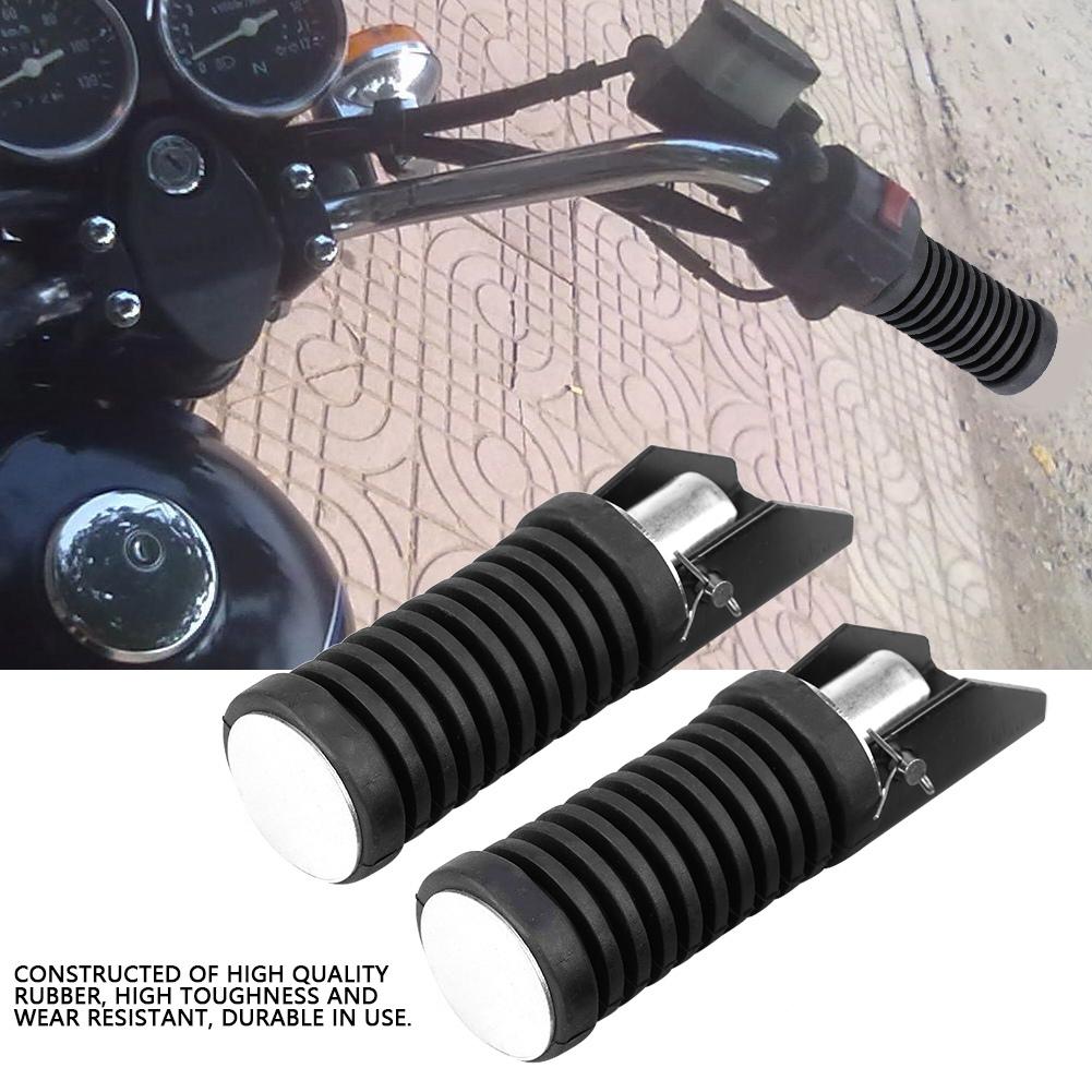 Motorcycle Rear Footpegs Plate Footrest Rubber Pad Grip Cover for Suzuki 125cc GN 125