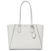 TARYN Brand Logo Charm Cow Leather Tote Bag Tote Bag Shopping Bag Hand Shoulder Bag Large Size Women's Optical White