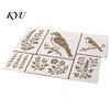 Nature Pattern Templates Garden Bloom Wall Stencil Kit, Reusable Floral Painting Templates, DIY Decor Art Modular Stencils for Walls Wood Fences
